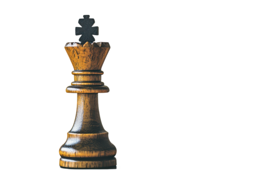 Isolated chess figure piece perfect for strategy illustrations game manuals or themed presentation designs