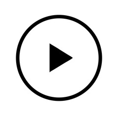 Play Circle Alternate Icon Vector Illustration