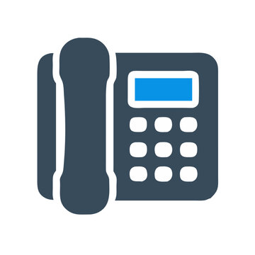 Desk Phone Icon: Modern Communication and Office Symbol