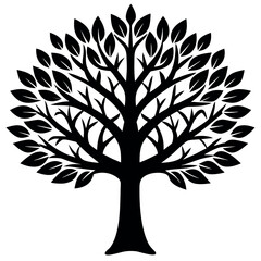 Obraz premium Ash-tree-vector-icon simple-and-clean-icon 