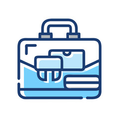 Business Briefcase Icon for Professionals and Traveling Workers