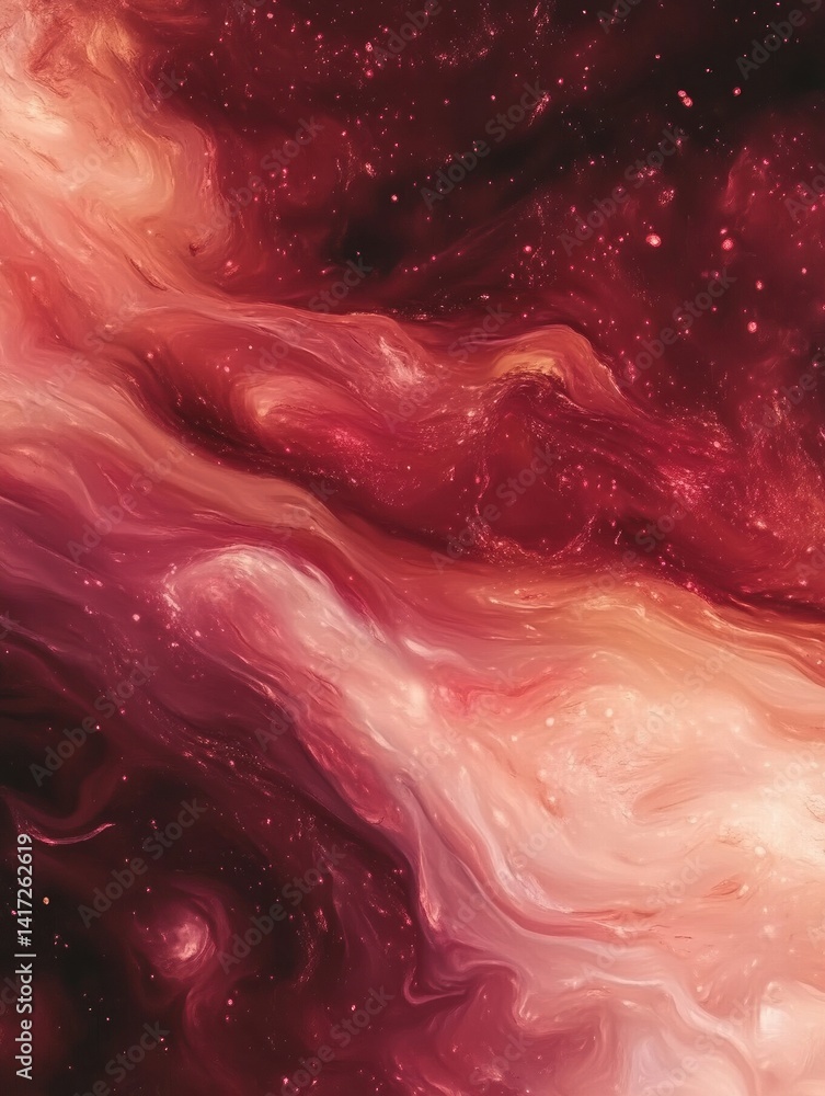 Poster abstract paint color background. exoplanet cosmic sea pattern, paint stains. marbleized effect. back