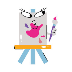 Canvas vector Sticker. Eps 10 file