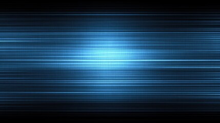 Dark blue horizontal lines converge to a central light.