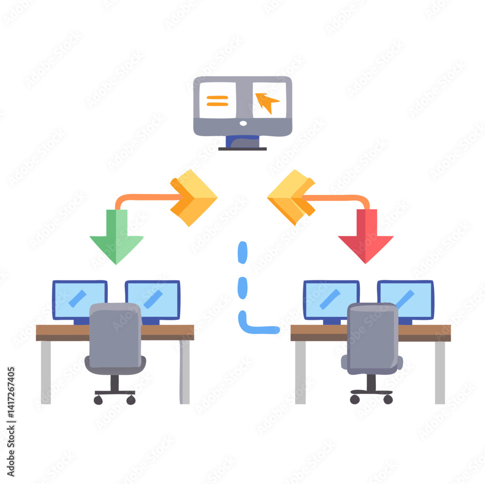 Poster decentralized data system with redundant data backup flow