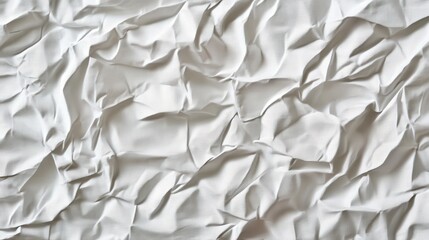 Obraz premium Pattern texture. crumpled white fabric background