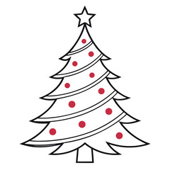 Christmas-tree-full-view-no-text-simple-design-vector. 