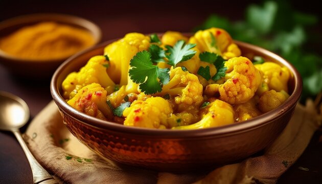 Aloo Gobi &ndash; Indisches Curry mit Kartoffeln und Blumenkohl