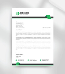 Simple Modern Letterhead Template  Professional Company Branding Design