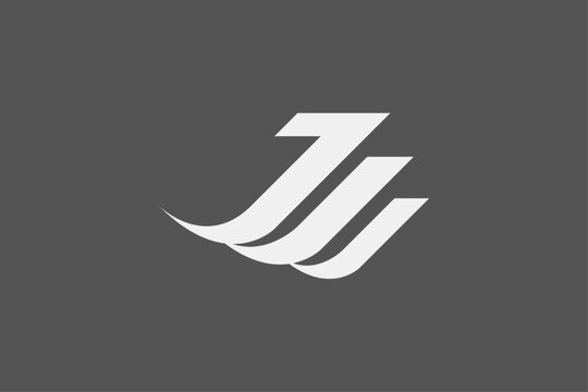 letter J sports modern logo