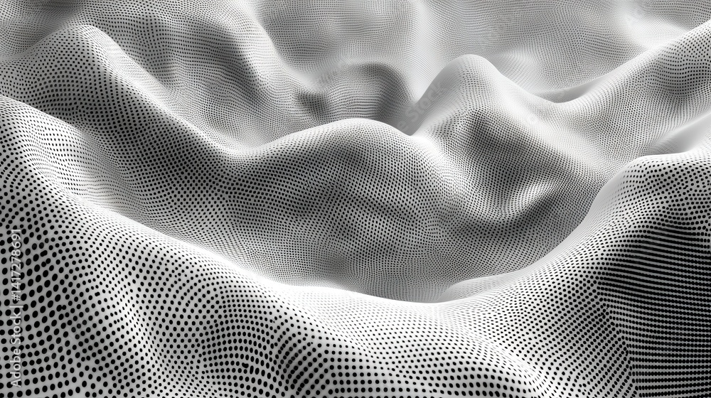 Poster abstract white and gray gradient background. halftone waves design background.
