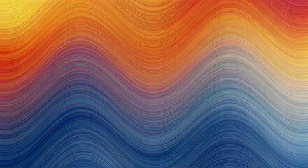 Fototapeta premium Abstract Watercolor Waves.