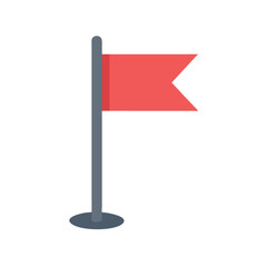 Simple Flag Illustration on a Black Background