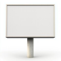 Fototapeta premium Blank Billboard on a Plain Background for Advertising Opportunities