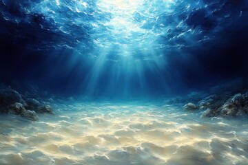 Fototapeta premium Underwater Sunlight