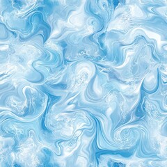 Seamless pattern of light blue water showcasing delicate ripples and swirls. Abstract background with detailed texture highlights natural beauty. High-resolution digital illustration.