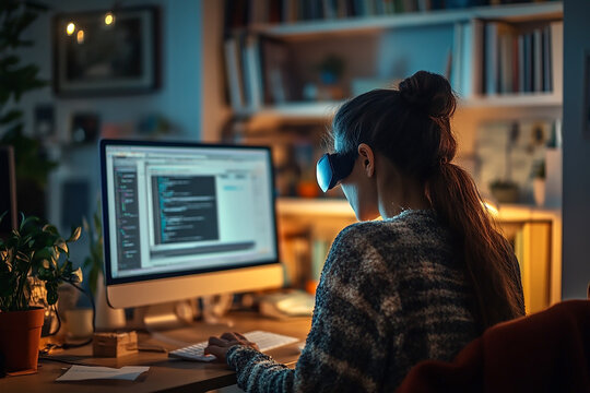 An online tutor conducting a virtual class with a professional setup, featuring a microphone and camera, students visible on screen in an educational, focused atmosphere.

 - Powered by Adobe