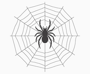 Spider in Web, Halloween Decoration