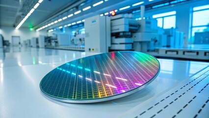 Fototapeta premium silicon wafer shape