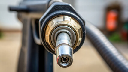 close up view of fuel nozzle showcasing its intricate design and functionality in maintenance service industry