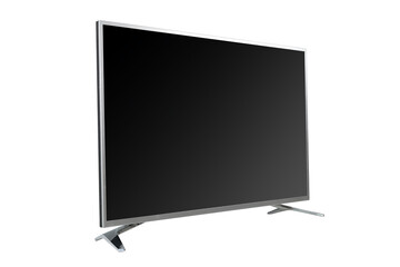 Big led tv isolated on white background