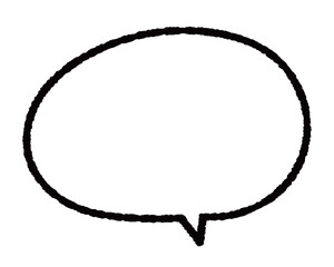 ベース手書きの丸フキダシ