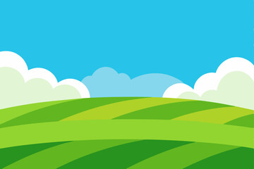 Obraz premium clear-skies-over-green-fields