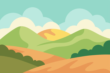 dreamy-hills-in-watercolor-style