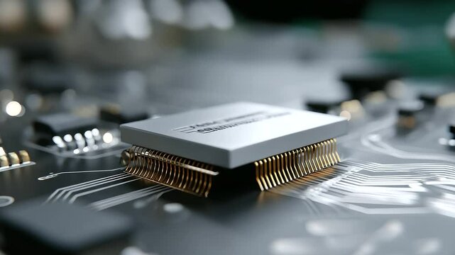 1_3D Chipset with Embedded AI Core and Data Flow Lines