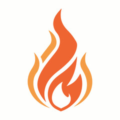 fire flames vector illustration . Modern Red and Yellow Fire Symbol Vector clipart flame icon 