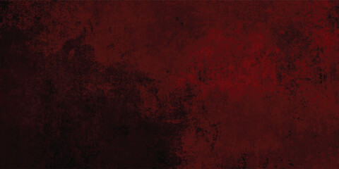 Worn Down Red Wall with Distressed and Rough Texture

