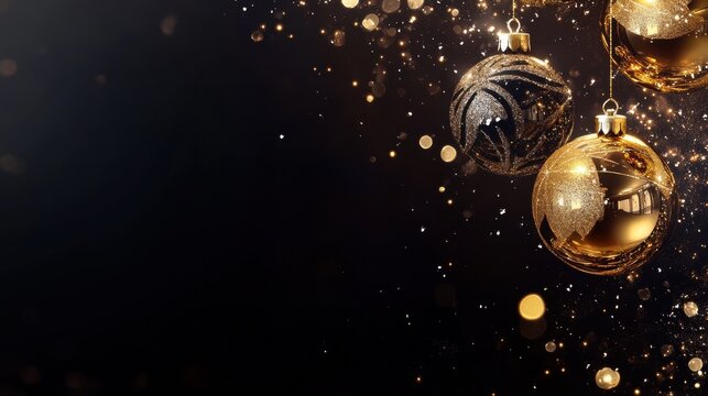 Awardwinning style Merry Christmas and Happy New Year 2025 banner with a luxurious design illustration