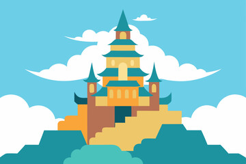 mythical-castle-in-clouds---anime-world