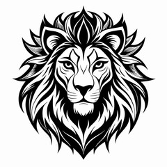 Fototapeta premium lion head vector