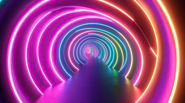 neon lights abstract background 