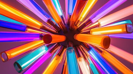 neon lights abstract background