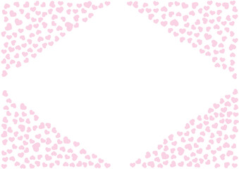 ハート柄の背景 桃色系の単色 ハート