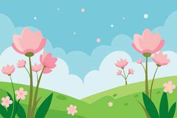 heart with flowers and butterflies