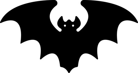 Bat icon isolated on transparent background fly bat sign symbol vector for apps or website animal design flat