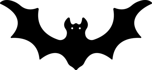 Bat icon isolated on transparent background fly bat sign symbol vector for apps or website animal design flat