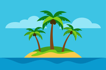 tropical-island-with-palm-trees