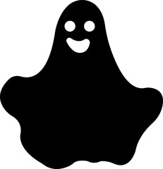 Halloween Ghosts icon of various scary in flat isolated on transparent background.