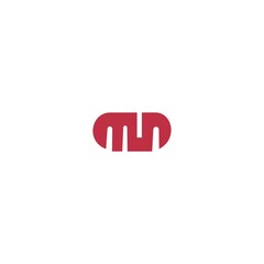 MN creative vector logo template design