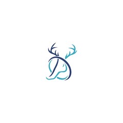 Unique style premium quality deer vector logo design