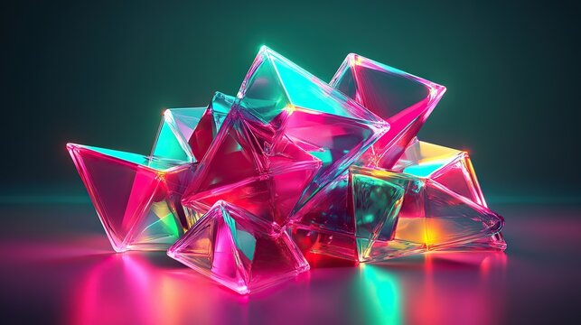 neon lights abstract background 