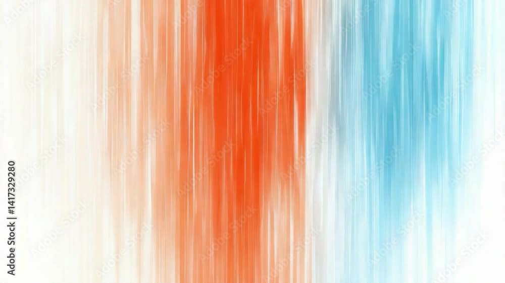Poster abstract color streams: artistic expression featuring vertical streaks of red, white and blue colors