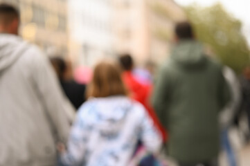 city ​​street urban landscape bokeh background