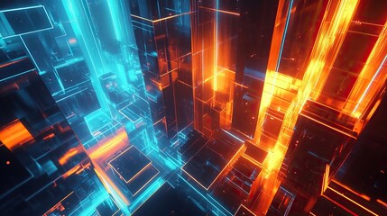 neon lights abstract background