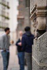 city ​​street urban landscape bokeh background