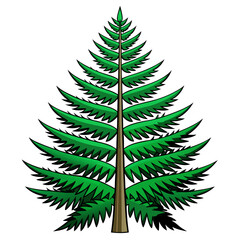  Elegant Fern Pine Tree Design